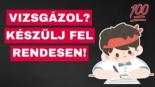 Vizsga/Számonkérés? - Itt Egy Módszer a Felkészüléshez!