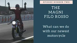 Ride 2 Riding the New Bike the Magni Filo Rosso at the Road America course  Episode 2