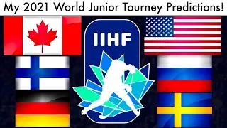 EARLY WJC 2021 Tournament Predictions! (IIHF World Junior Championship Hockey Bracket Preview/Picks)