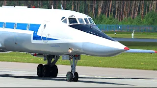 Very rare Tupolev Tu-134UBL "Pinocchio".  Brilliant noise taking off RF-66039/33.