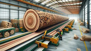 The giant wood factory operates at full capacity, the wood is more precious than gold