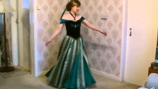 Disney Anna coronation gown preview