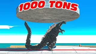 1000 TONS HYDRAULIC PRESS - Animal Revolt Battle Simulator