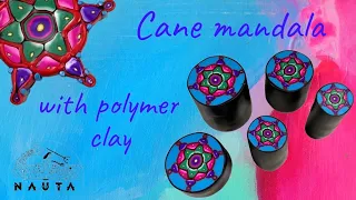 Cane mandala with polymer clay