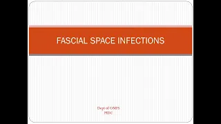 ODONTOGENIC SPACE INFECTIONS