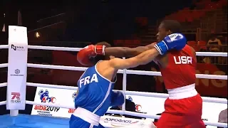 Quarterfinals (63kg)  DAVIS Keyshawn (USA) vs OUMIHA Sofiane (FRA) /AIBA World 2019