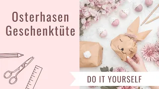 Osterhasen Geschenktüte - Last Minute Osternest / Osterkörbchen - schnell, einfach & günstig