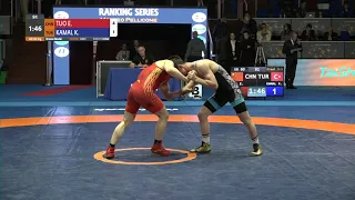 BRONZE GR - 60 kg: E. TUO (CHN) v. K. KAMAL (TUR)