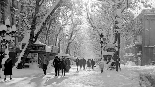 video Barcelona Winter Invierno 1962 La gran nevada