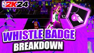 Whistle Badge Breakdown! What tier do you need this badge on your Build in NBA 2K24?