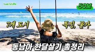 7개 도시 한달살기 장단점 및 물가까지 총정리✈️ - 종합버전