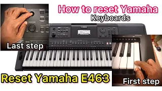 How to clear registration memory on Yamaha PSR e463…Reseting Piano