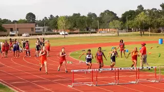 Aragon Middle School 8th Grade Girls 100 meter hurdles 4/15/15