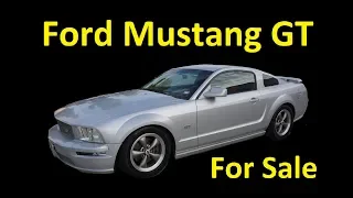 Full 2005 FORD MUSTANG GT 5 SPEED PONY CAR FOR SALE VIDEO REVIEW