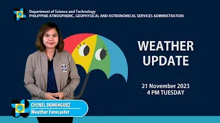 Public Weather Forecast issued at 4PM | 21 November 2023