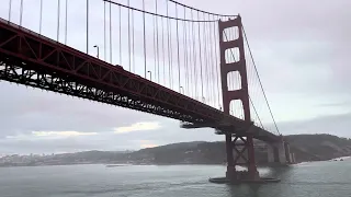 Crossing under Golden Gate Bridge