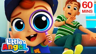 Daddy & Baby John's Detective Playtime | Fun Sing Along Songs by @LittleAngel Playtime