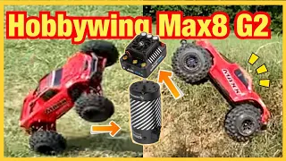 Hobbywing Max 8 G2 with 2250 in the Traxxas Maxx V2