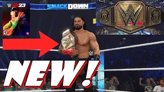 WWE 2K23 - How To Download The NEW Undisputed WWE Universal Championship | New Championship WWE 2K23