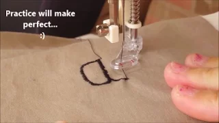 Freehand Embroidery with Regular Sewing Machine - Using Free Motion Embroidery Foot