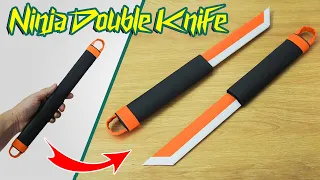 Origami Ninja Double Knife || How to make paper Ninja Double Knife Shadow fight