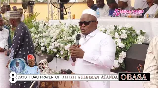 Lagos Speaker. Rt. Hon. Mudashiru Obasa Holds Special Fidau Prayer for his Late Dad, Late Alh. Obasa