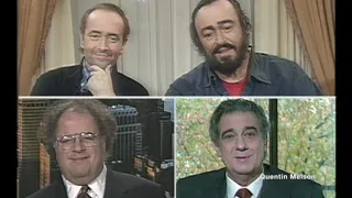 Three Tenors Press Conference with Luciano Pavarotti, Plácido Domingo & James Levine (March 6, 1997)