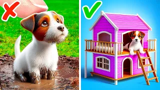 I Built a Miniature Room For My Puppy 🐶💖 *Easy Crafts and Gadgets for Pet Owners*