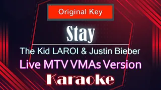 The Kid LAROI & Justin Bieber  - Stay [LIVE / KARAOKE/ MTV VMA]