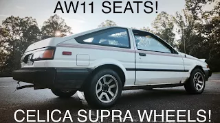 Saving an AE86!! Video #3 Wheels and Seats