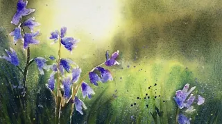 Step By Step Atmospheric Landscape Tutorial With Bluebells