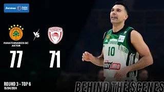 Panathinaikos BC AKTOR - Olympiakos 77-71 | Behind The Scenes | Basket League| R3-Top 6 (15/04/2024)