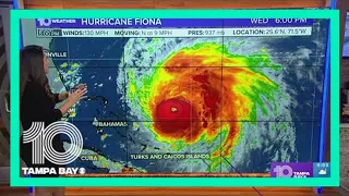 Tracking the Tropics: Hurricane Fiona moves north Category 4 storm