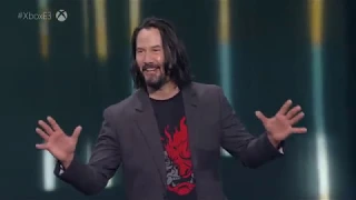Cyberpunk 2077 Keanu Reeves E3 2019 Reveal Trailer and Stage Appearance