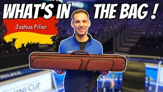 What cue does Joshua Filler play with? Whats in the bag of Mosconi MVP #joshuafiller #predatorcues