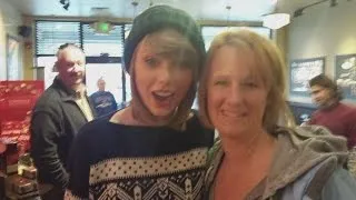 Taylor Swift surprises fans at a North Haven Starbucks