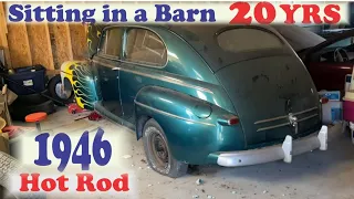 Will it run? 1946 Ford flathead V8 hot rod sitting 20 years!