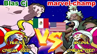 Marvel Super Heroes Vs. Street Fighter - Blas Cj vs marvel-champ FT5