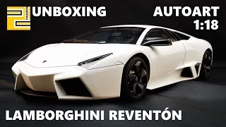 [Unboxing] Lamborghini Reventón 1:18 AUTOart MATT WHITE and Comparison with Bburago