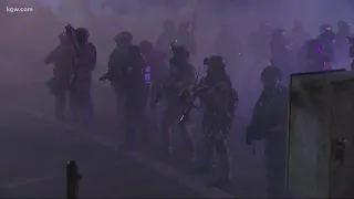 Feds use tear gas after provocations from crowd