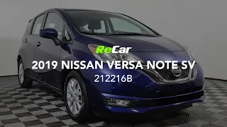 2019 NISSAN VERSA NOTE SV - 212216B