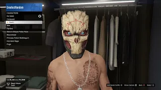 checking out the NEW Death MASK in Grand Theft Auto 5 Online (Halloween)