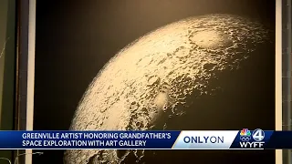 Upstate artist uses her talents to honor grandfather, 1 of 12 to walk on the moon