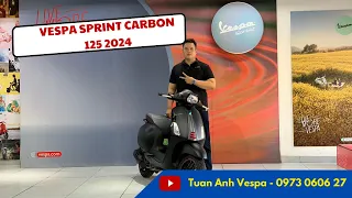Giới Thiệu Chi Tiết Vespa Sprint Carbon 125 2024 - Phiên Bản Giới Hạn Đầu Tiên Trong Năm 2024