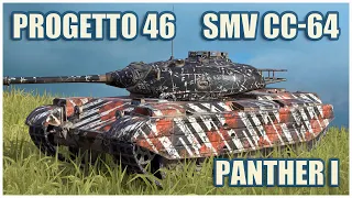 Progetto 46, SMV CC-64 & Panther I • WoT Blitz Gameplay