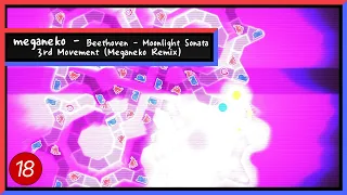 [Adofai Custom, Lvl 18] meganeko - Moonlight Sonata 3rd Movement (clear) (Map by -K & Ssimille)