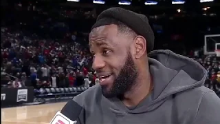 LeBron apologizing to his Mom after realizing that he is just like her watching his kid play