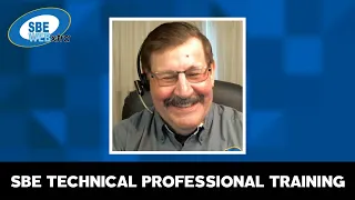 SBE WEBxtra - January 18, 2021 - SBE Technical Professional Training