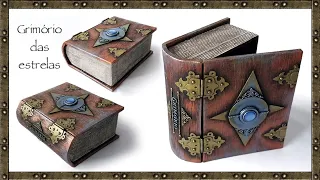 BOOK BOX idea (Grimoire of the stars) | DIY cardboard book box