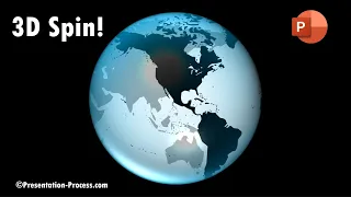 Realistic Spinning Globe Animation Effect in PowerPoint